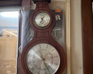 Howard Miller Banjo Clock with Barometer