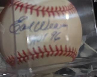Earl Weaver Autographed Baseball