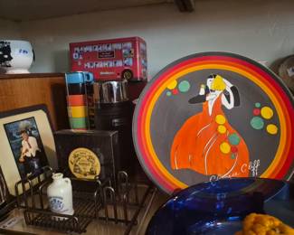 Clarice Cliff Charger, proof copy, As Is