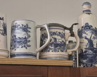 Dutch Deftware Beer Steins