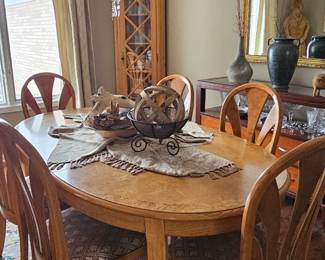Burrwood dining  table with 6 chairs
