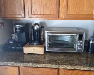 Kuerig Machine, Nespresso Maching, toaster oven