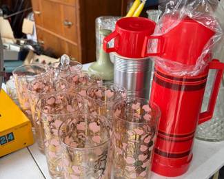 1960s Fred Press Dogwood Hiball Glasses