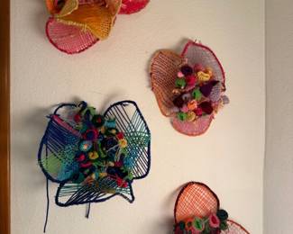 Fiber Art Flowers