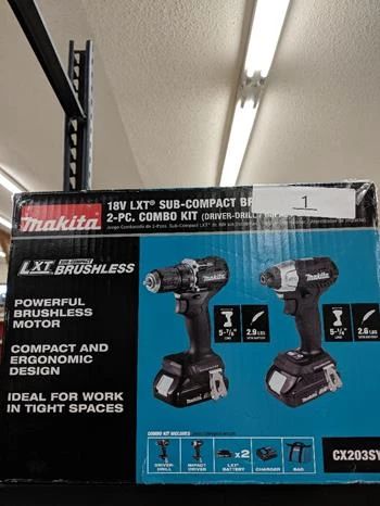 Makita 18V LXT Sub-Compact Cordless Brushless 2 Tool Combo Kit