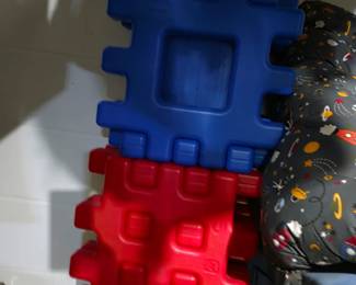 Two sets giant waffle blocks 