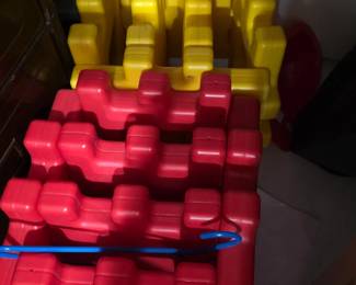 Two sets of little tikes giant waffle blocks