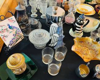 Some of you spotted the lighthouse immediately.  I spotted the bourbon glasses.