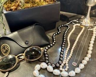 Vintage RayBans + Estate Jewels