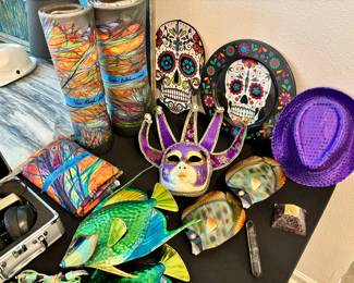 I'll take Mardi Gras over Day of the Dead anytime.  I look better in purple.