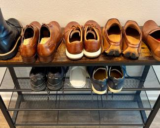 Men, there are 8 pair of shoes here.  That's plenty for a lifetime.