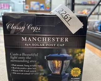 Classy Caps Bronze Solar Powered 1 W LED Post Cap Light 1 pk