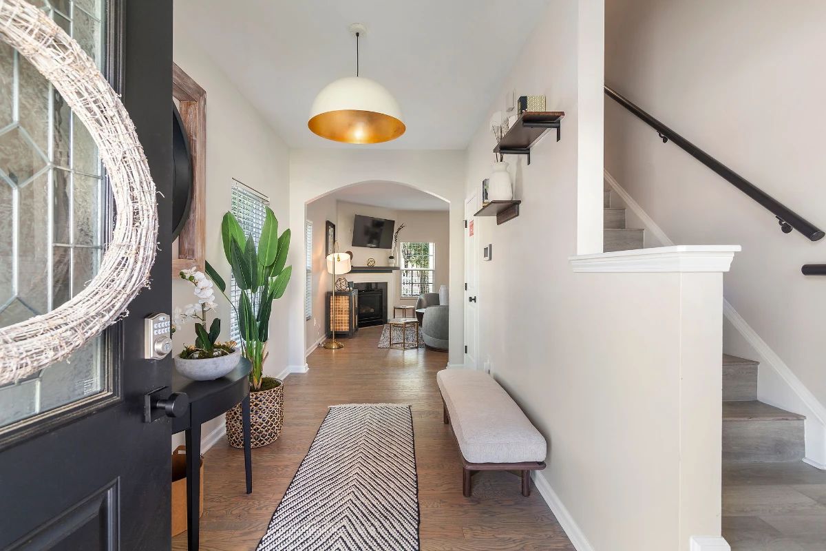 Entry Bench, Shelving