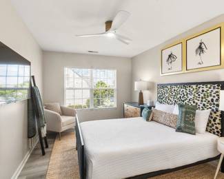 queen bed, queen mattress, Dresser, nightstand, TV, Chair