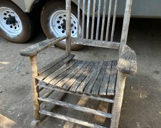 Wooden rocking chair