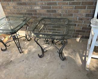 Outside porch table glass