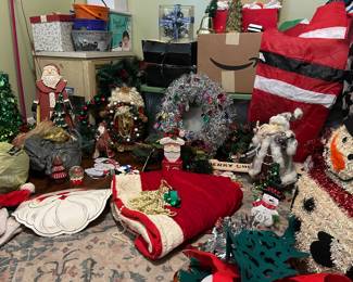 Christmas decor vintage and newer