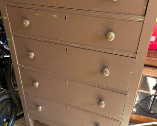 Vintage repainted wooden dresser