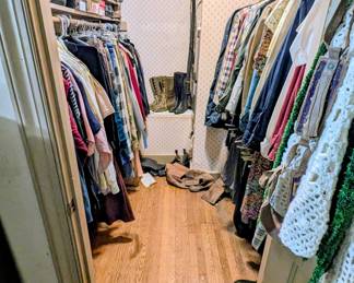 Amazing vintage clothes closet