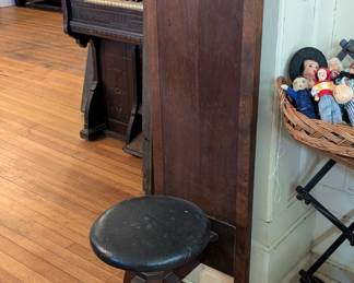 High back adjustable piano stool - Hamilton