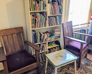 Children's books & enamel top table