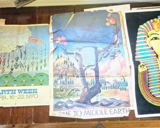 Vintage 1970s posters - fragile condition