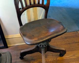 Antique desk chair