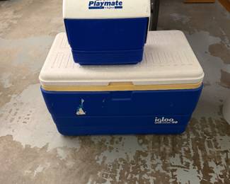 Igloo and Little Playmate coolers