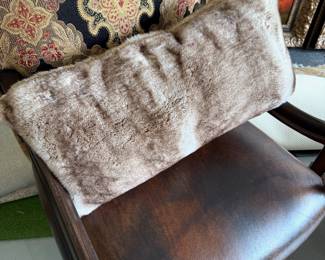 Faux fur pillow
