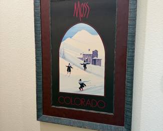 Colorado folk art style wall art