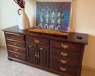 Dresser and decor