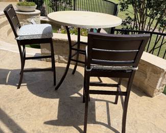 Stools and table
