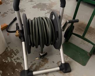 Hose in outside hose winder/caddy