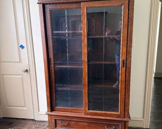 Bookcase with glass doors