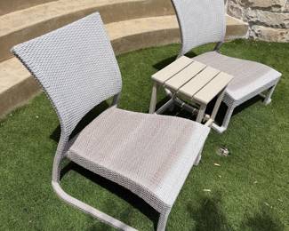 Outdoor Chairs and side table