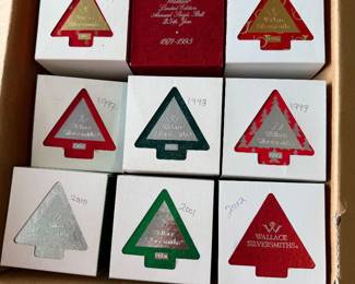 Wallace annual Christmas ornaments