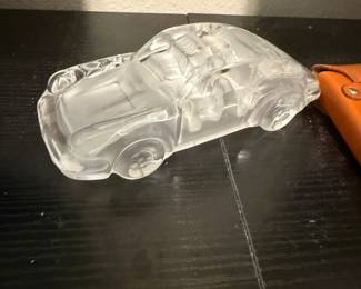 Porsche Crystal Paperweight