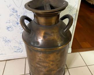 Copper Milk Can
