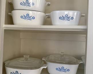 No kitchen is complete without Cornflower blue Corningware.