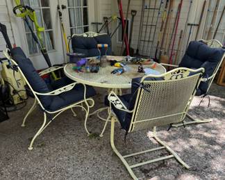 Mid-Century Woodard Mayfield table and chair set