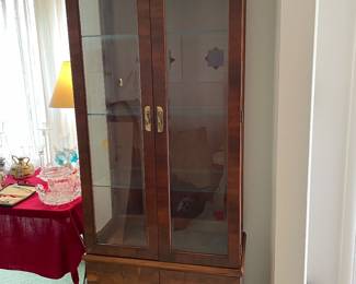 Lighted curio cabinet 