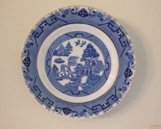 English blue and white