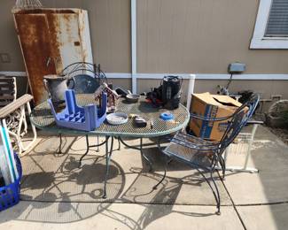 Metal patio furniture 