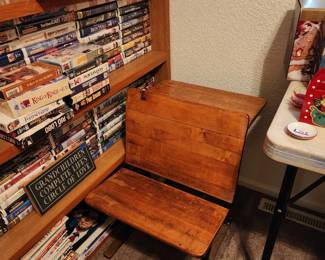 Wood School desk 