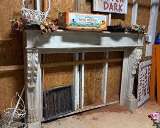 Incredible Large Carved Fireplace Mantle