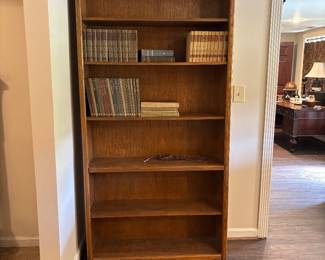 Large Oak Bookshelf (there is a pair of these!) and more books