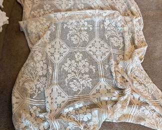 Vintage Lace Tablecloth