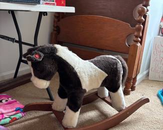 Adorable Rocking Pony | Vintage Twin Bed Frame