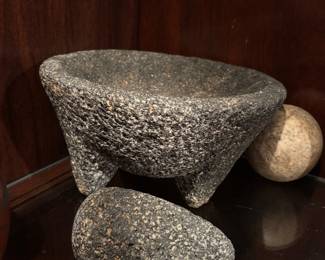 Mexican Molcajete Stone Mortar and Pestle