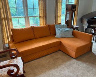 Funky Orange Sectional Sofa